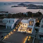 Saint L Heated Pool Sunset Villa- Three Bedrooms * Psarou (Mykonos)