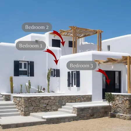 Villa Saint L Heated Pool Sunset Villa- Three Bedrooms Psarrou